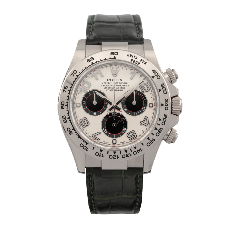 Photo of Daytona White Gold Silver Panda Racing Dial