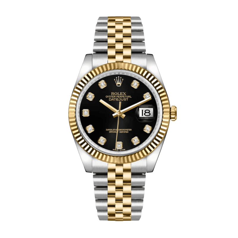 Photo of Datejust Yellow Gold & Steel Black Dial 36mm