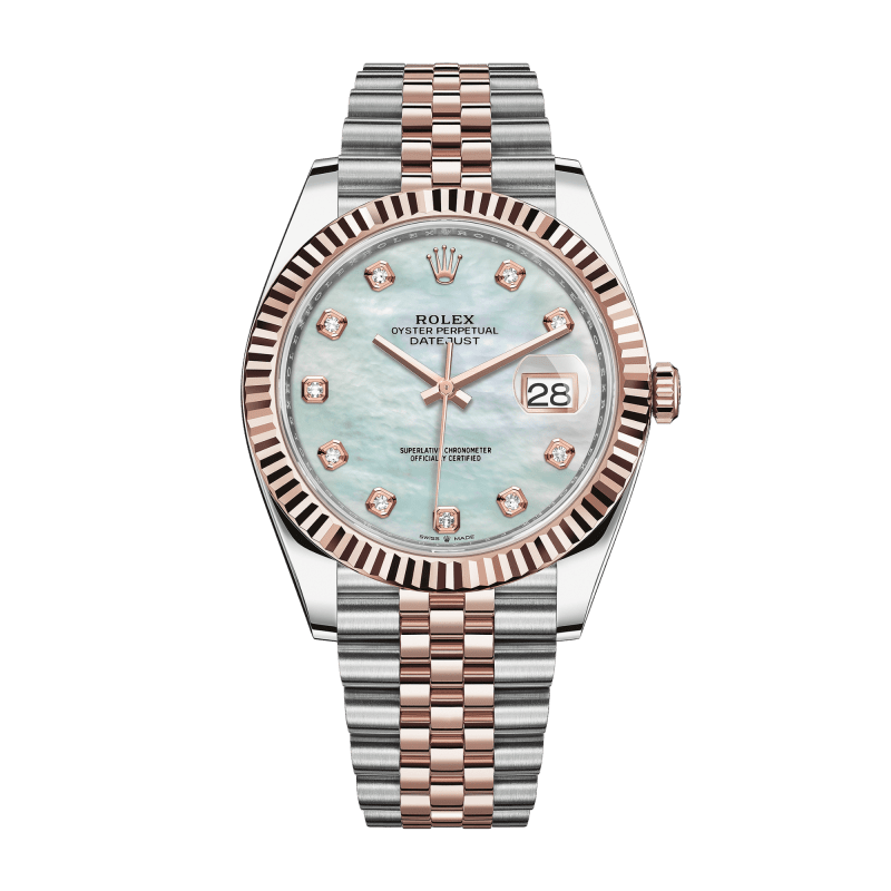 Photo of Datejust Rose Gold & Steel Jubilee Mother of Pearl Dial 41mm