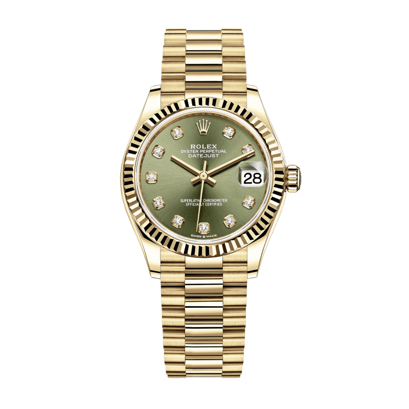 Photo of Datejust Yellow Gold Green Dial 31mm