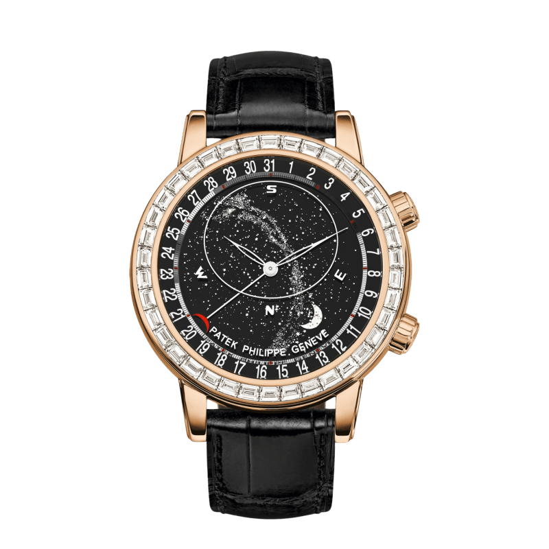 Photo of Celestial Rose Gold Diamond Black Dial 44mm