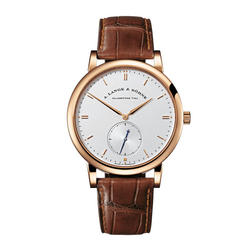 A. Lange & Söhne Saxonia Dual Time Rose Gold Silver Dial 38mm