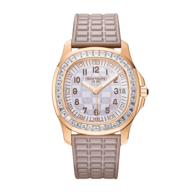 Photo of Aquanaut Luce Haute Joaillerie Rose Gold Mother of Pearl Dial 35mm