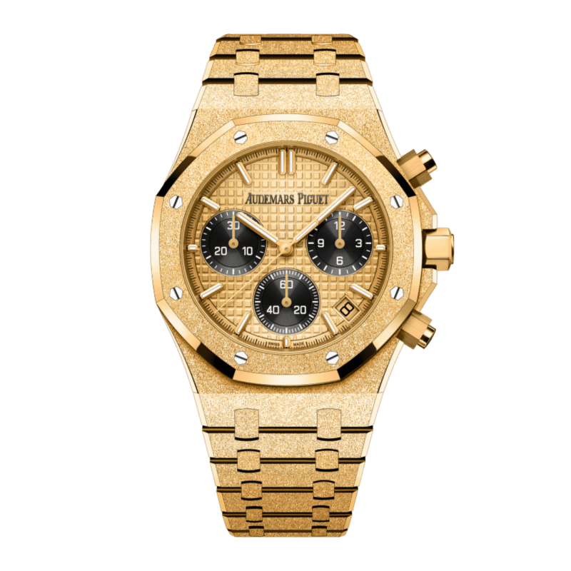 Audemars Piguet Royal Oak Frosted Yellow Gold Crystal Sand Dial