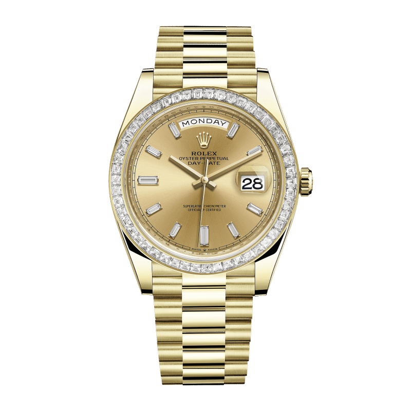 Photo of Day-Date Yellow Gold Champagne Dial 40mm