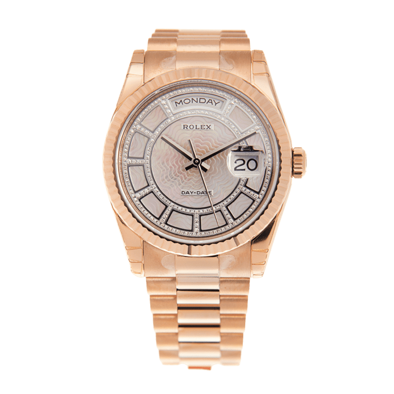 Photo of Day-Date Rose Gold Mother of Pearl Dial 36mm