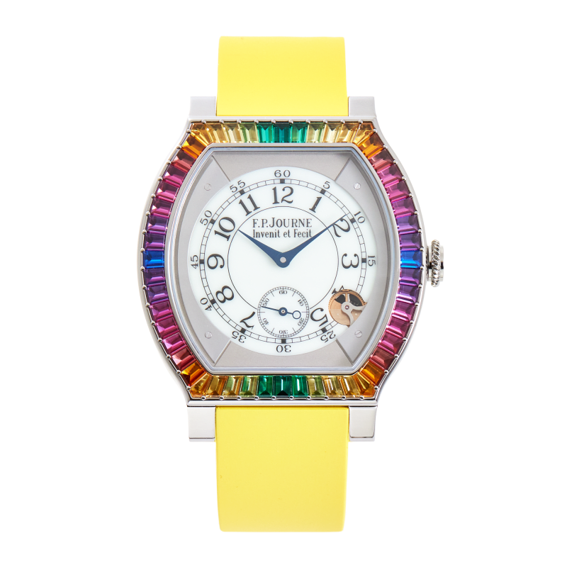 Photo of Élégante "Gino's Dream" Titanium Rainbow White Dial 48mm