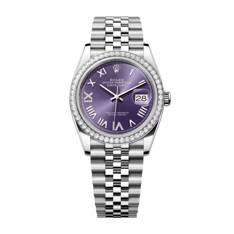 Photo of Datejust Steel Diamond Jubilee Purple Dial 36mm