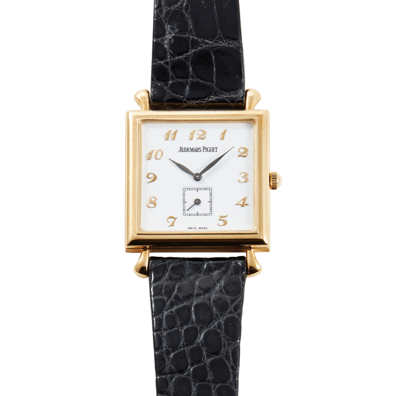 Photo of Vintage Carrée Yellow Gold White Dial 27mm