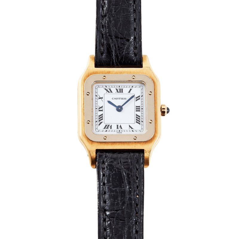 Photo of Santos-Dumont Paris Yellow Gold White Dial 23mm