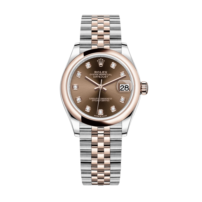 Photo of Datejust Rose Gold & Steel Jubilee Brown Dial 31mm