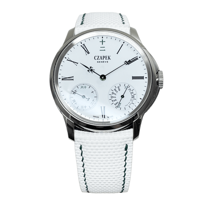 Photo of Quai des Bergues  "No 25 M" Steel White Enamel Dial 40mm