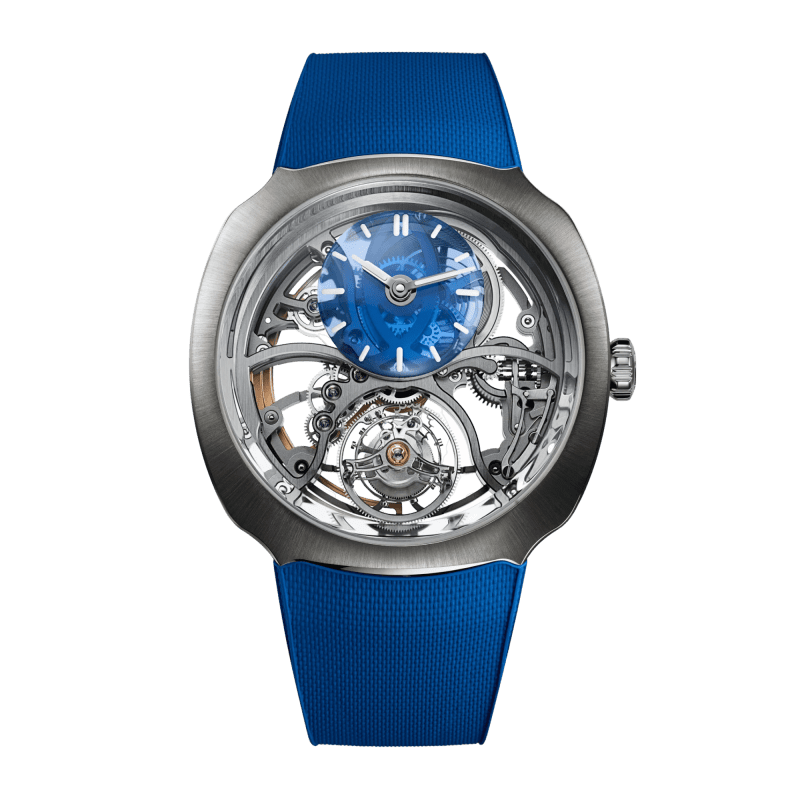 Photo of Streamliner Cylindrical Tourbillon "Alpine Limited Edition" Steel Skeleton Dial 42mm