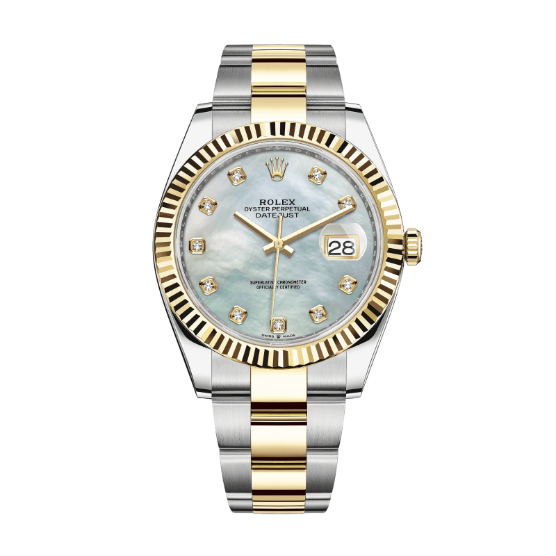 Photo of Datejust Yellow Gold & Steel Mother of Pearl Dial 41mm