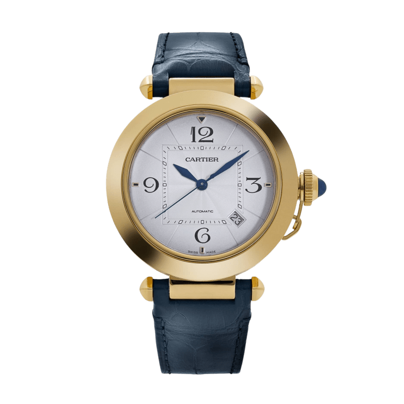Photo of Pahsa de Cartier Yellow Gold Silver Dial 41mm