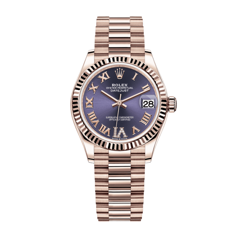 Photo of Datejust Rose Gold Purple Dial 31mm