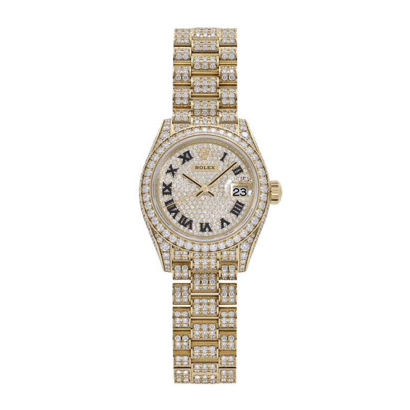 Photo of Lady Datejust Yellow Gold Diamond Pave Dial 28mm