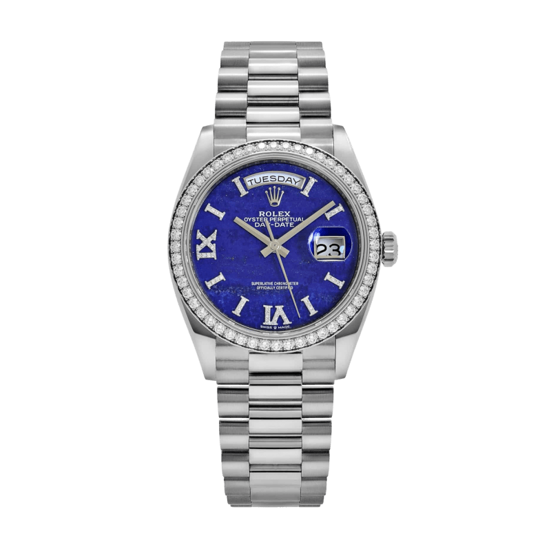 Photo of Day-Date White Gold Diamond Lapis Lazuli Dial 36mm