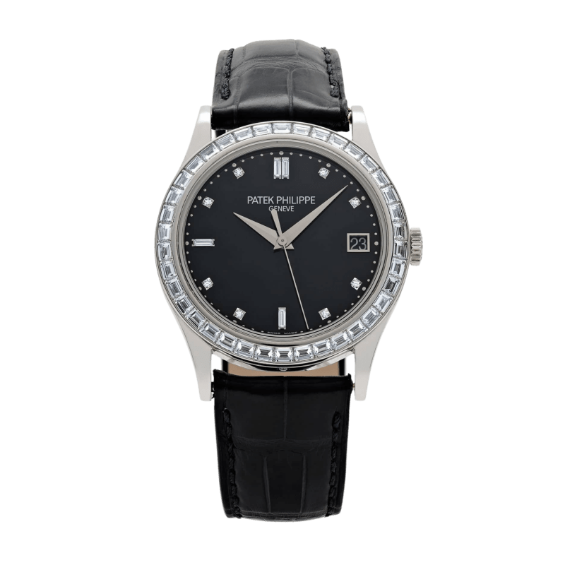 Photo of Calatrava Platinum Diamond Black Dial 38mm