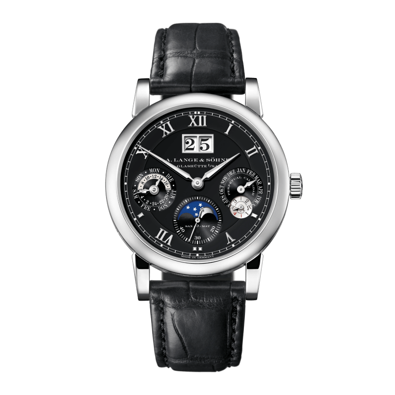 Photo of Langematik Perpetual White Gold Black Dial 38mm