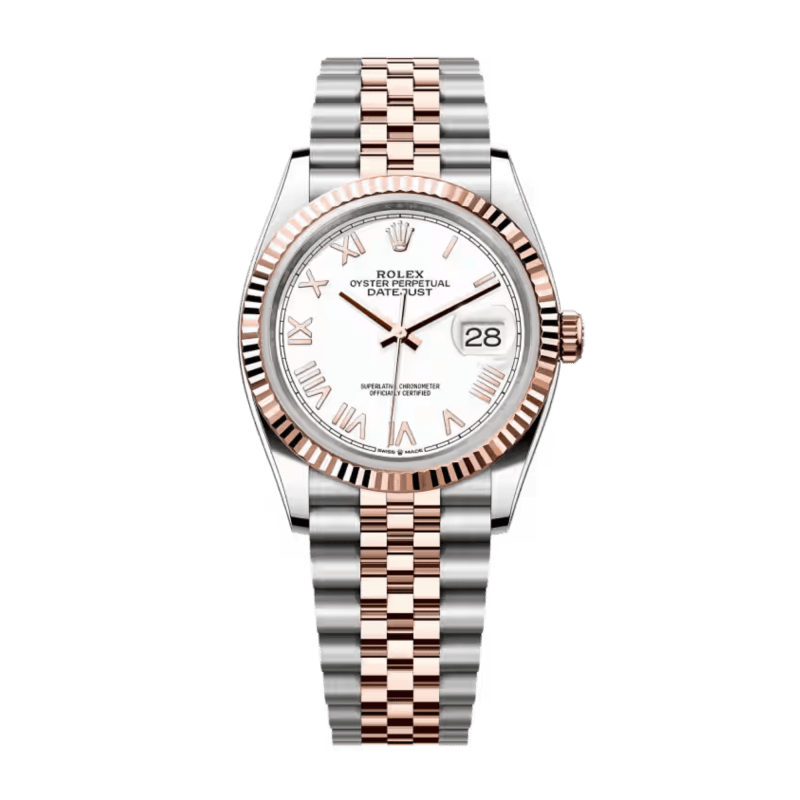 Photo of Datejust Rose Gold & Steel Jubilee White Dial 36mm