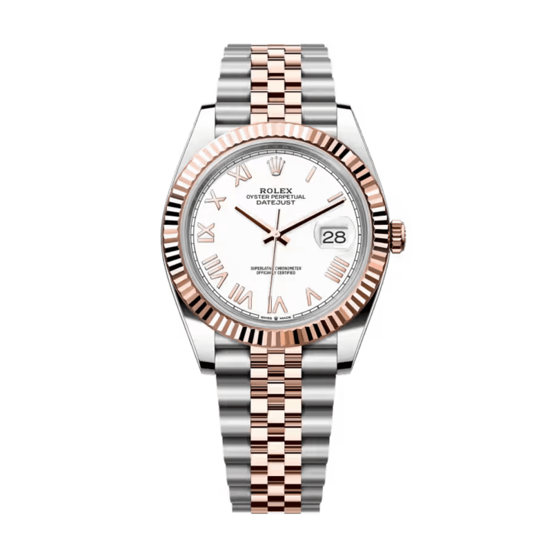 Photo of Datejust Rose Gold & Steel Jubilee White Dial 41mm