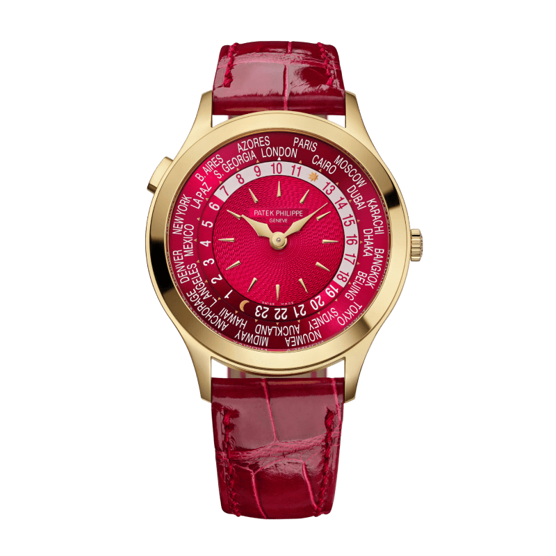 Photo of World Time Yellow Gold Red Dial 36mm