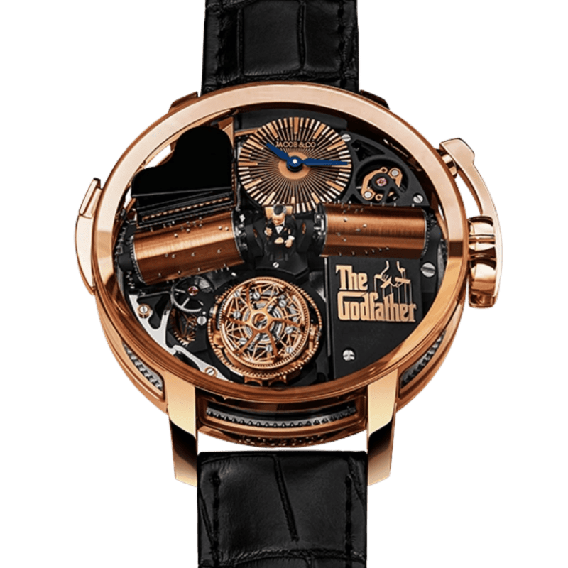 Photo of Opera Godfather Musical Watch Rose Gold Black Dial 49mm