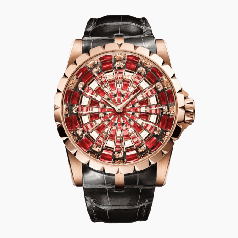 Photo of Excaliber Rose Gold Red Enamel Dial 45mm