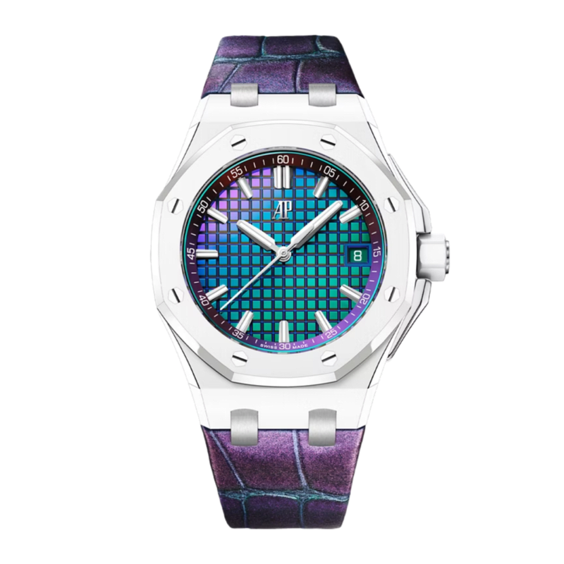 Photo of Royal Oak Offshore "Chameleon" White Ceramic Multi-Color Dial 37mm