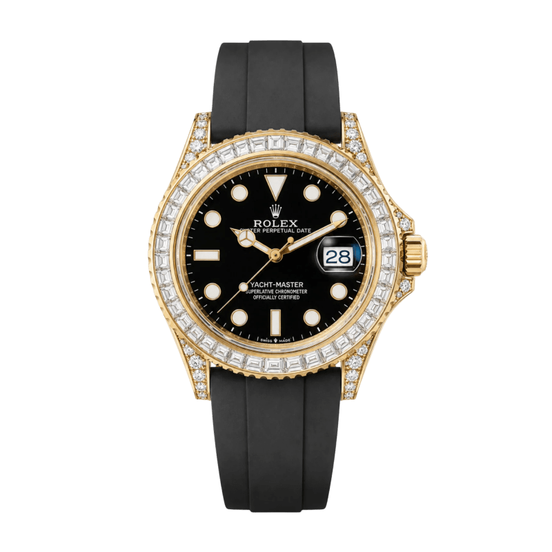 Photo of Yacht-Master Yellow Gold Diamond Black Dial 42mm