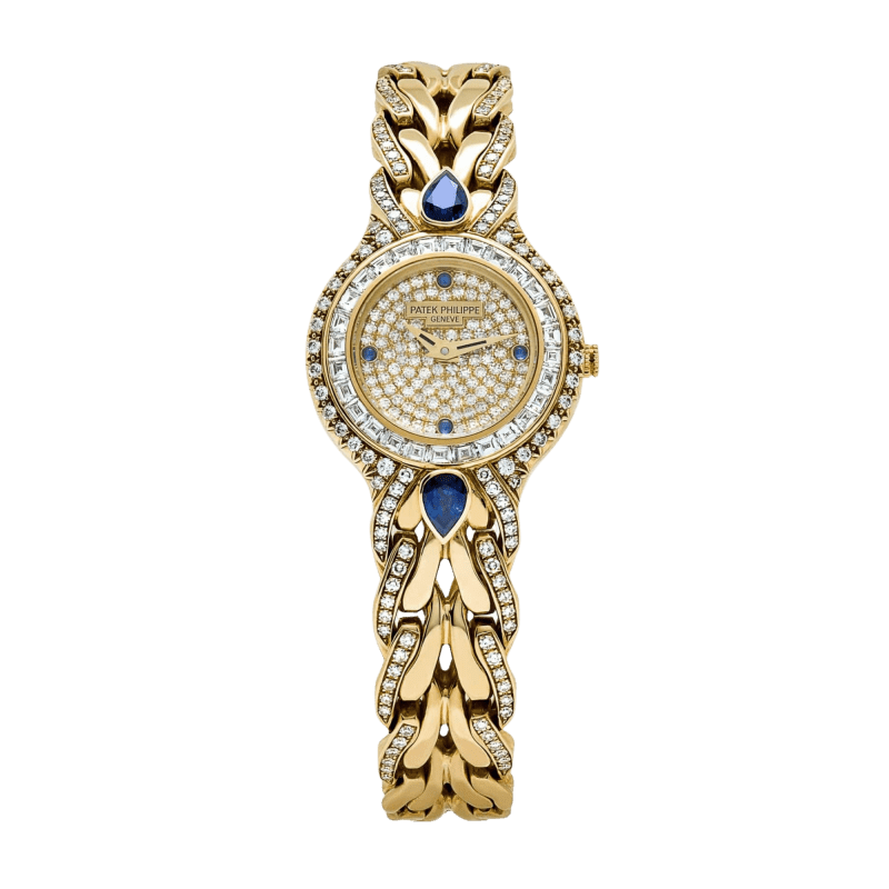 Photo of La Flamme Yellow Gold Diamond Pave Dial 23mm