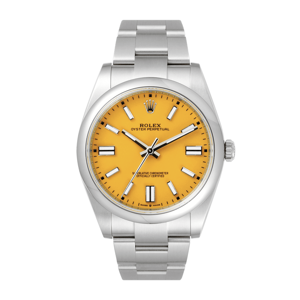 Photo of Oyster Perpetual 41 Stainless Steel Yellow Dial