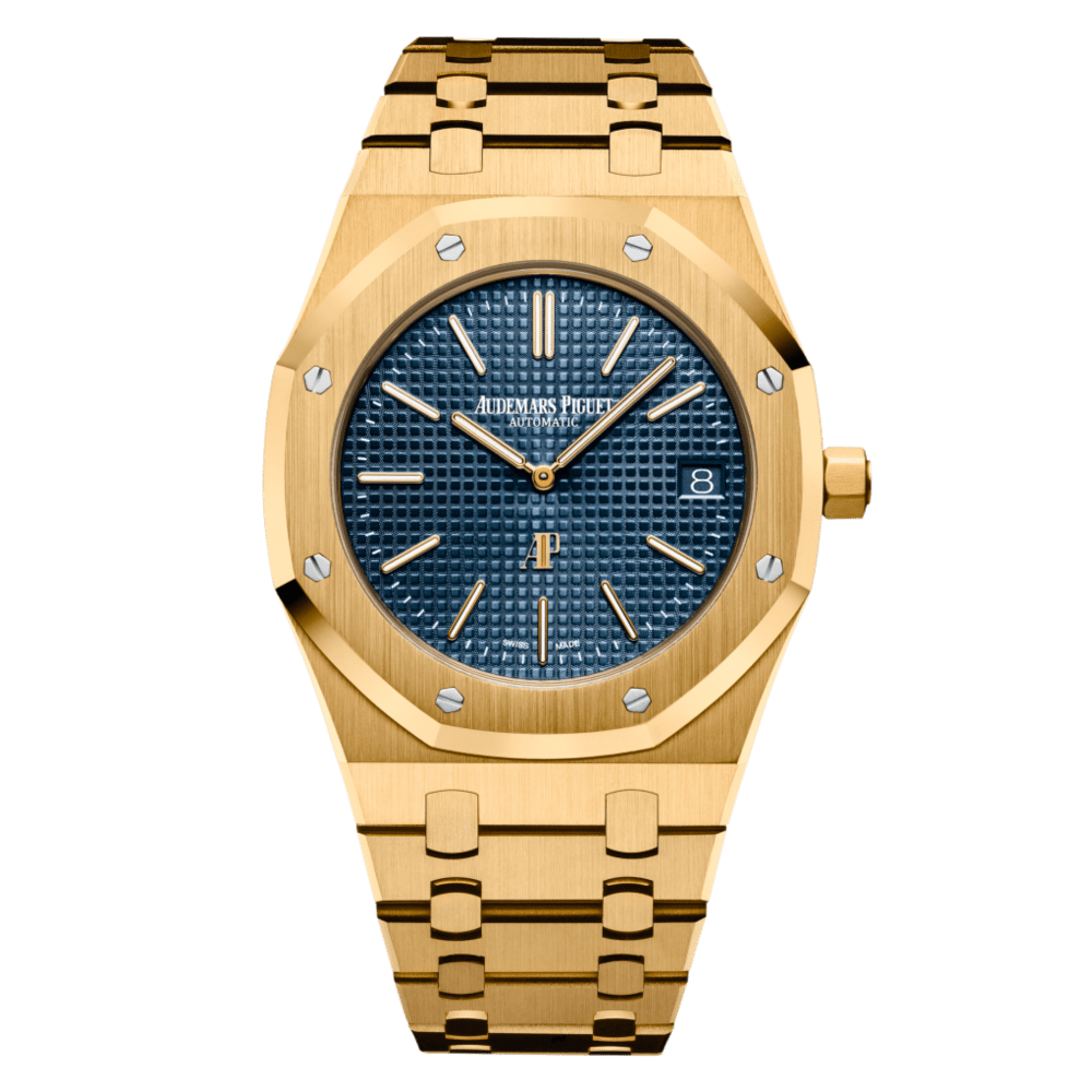 Photo of Royal Oak "Jumbo" Yellow Gold Blue Dial