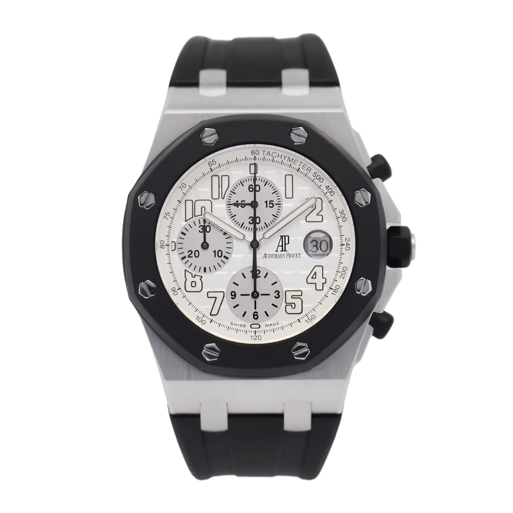 Photo of Royal Oak Offshore 42 Chronograph Stainless Steel White Dial
