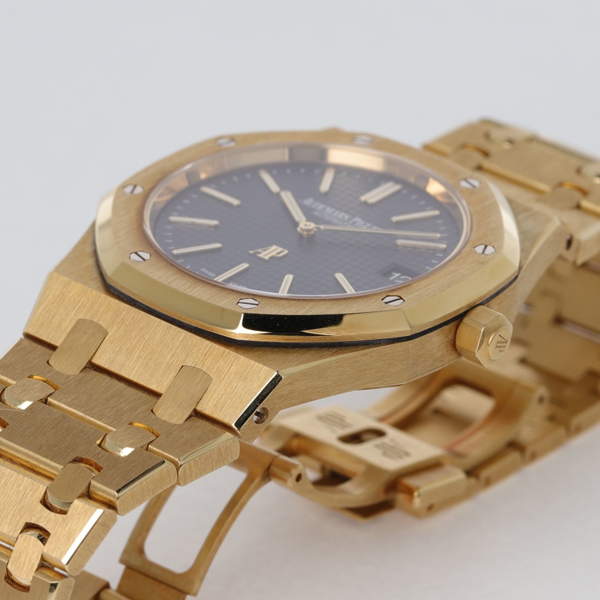 Royal Oak 39 "Jumbo" Extra-Thin Yellow Gold Blue Dial