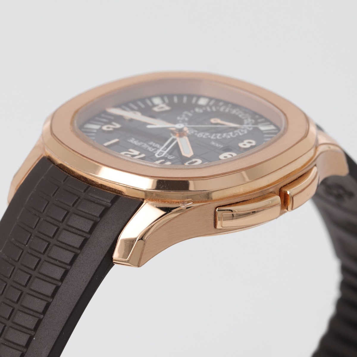 Aquanaut Travel Time Rose Gold Brown Dial