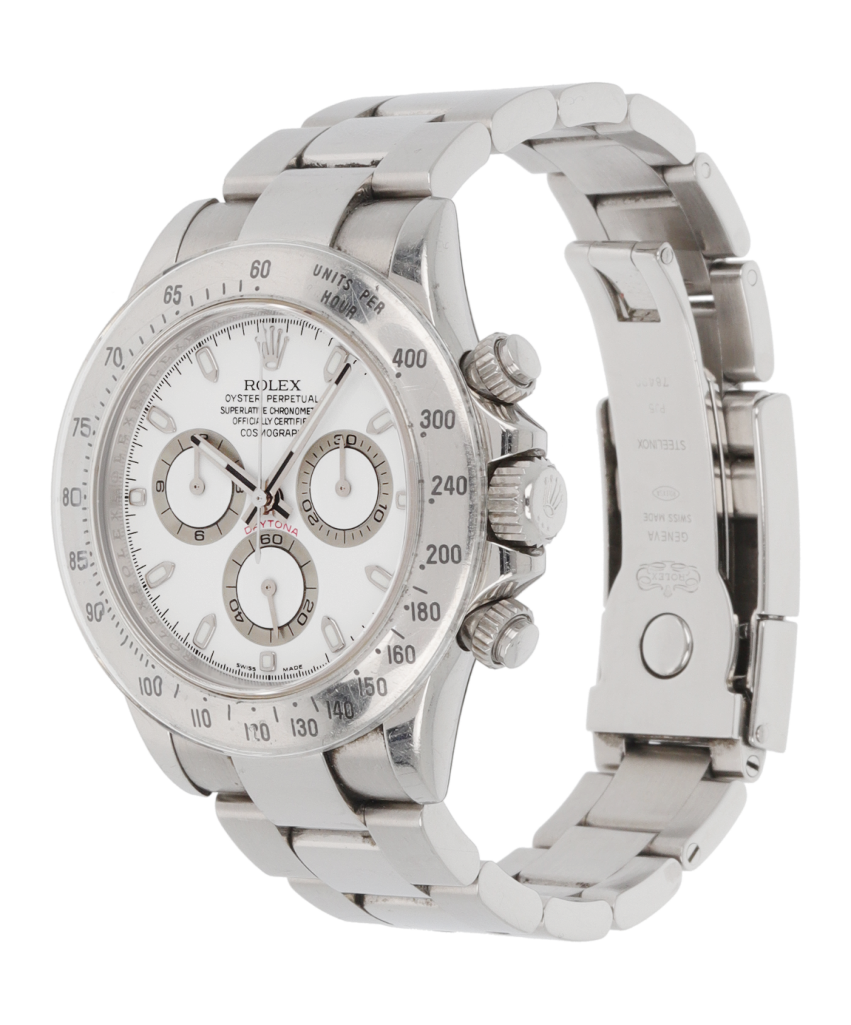 Daytona Stainless Steel White Dial