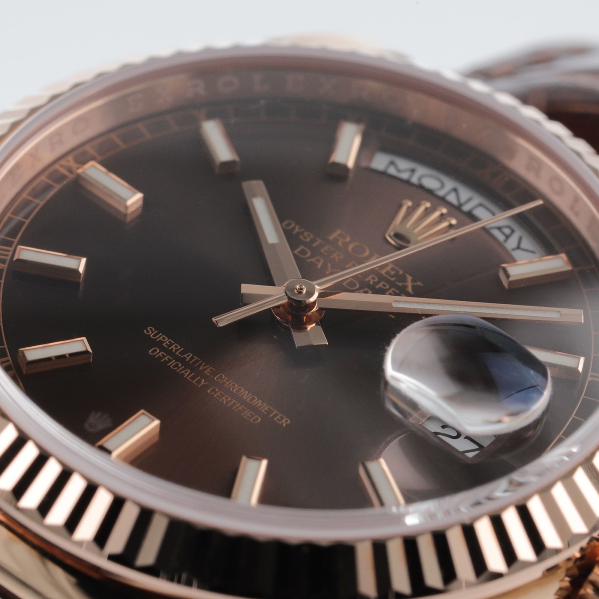 Day-Date 36 Rose Gold Chocolate Dial