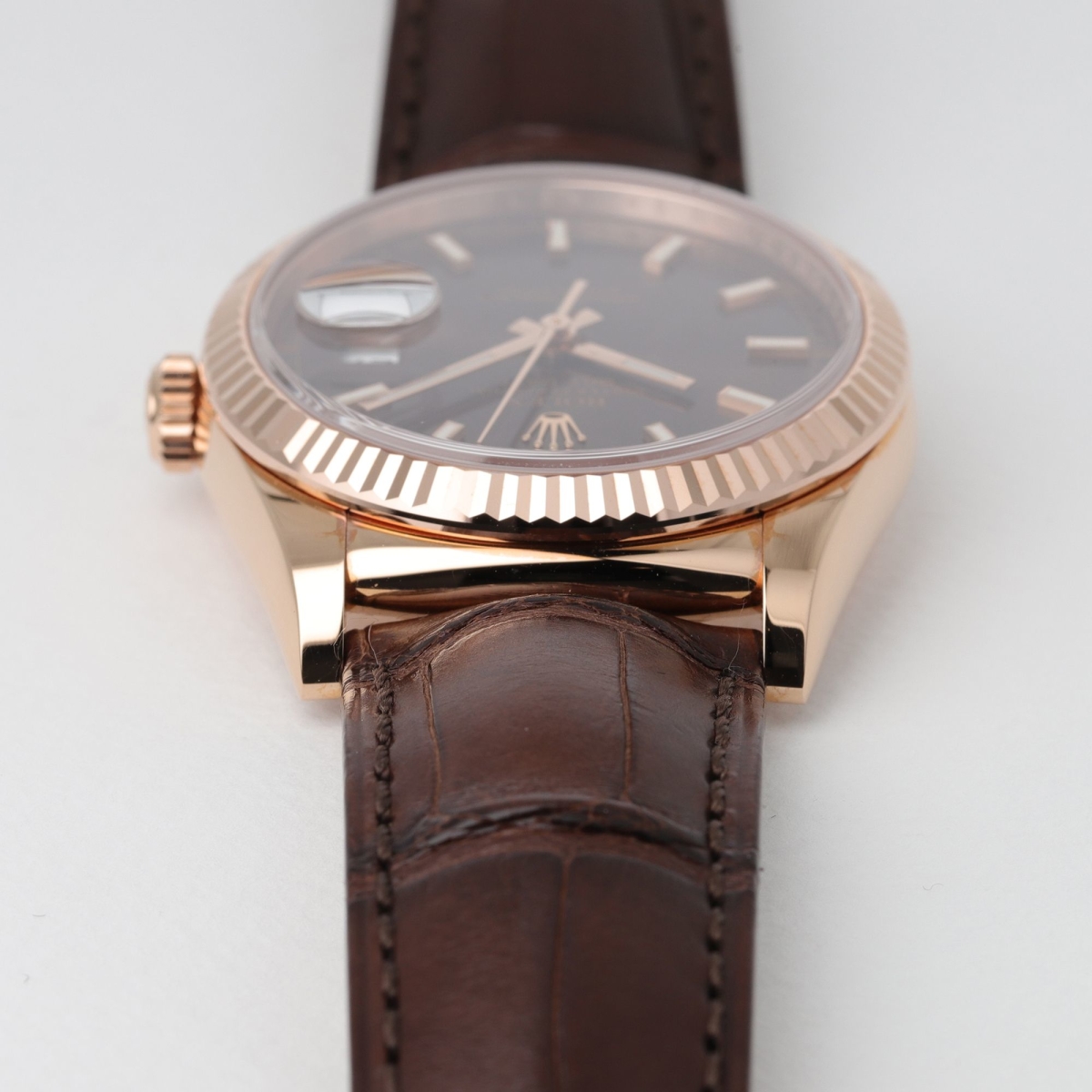 Day-Date 36 Rose Gold Chocolate Dial