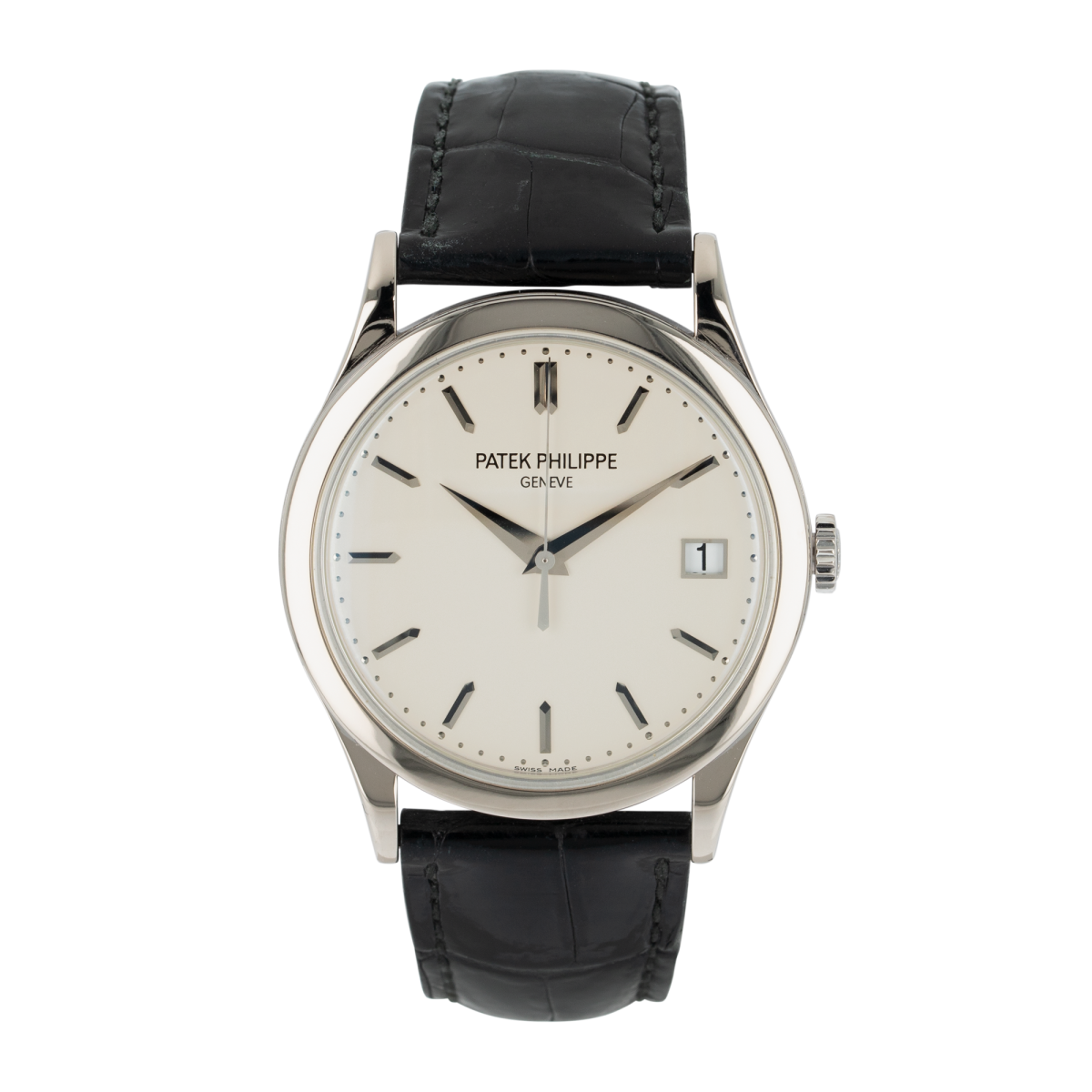 Calatrava 38 White Gold Silver Dial