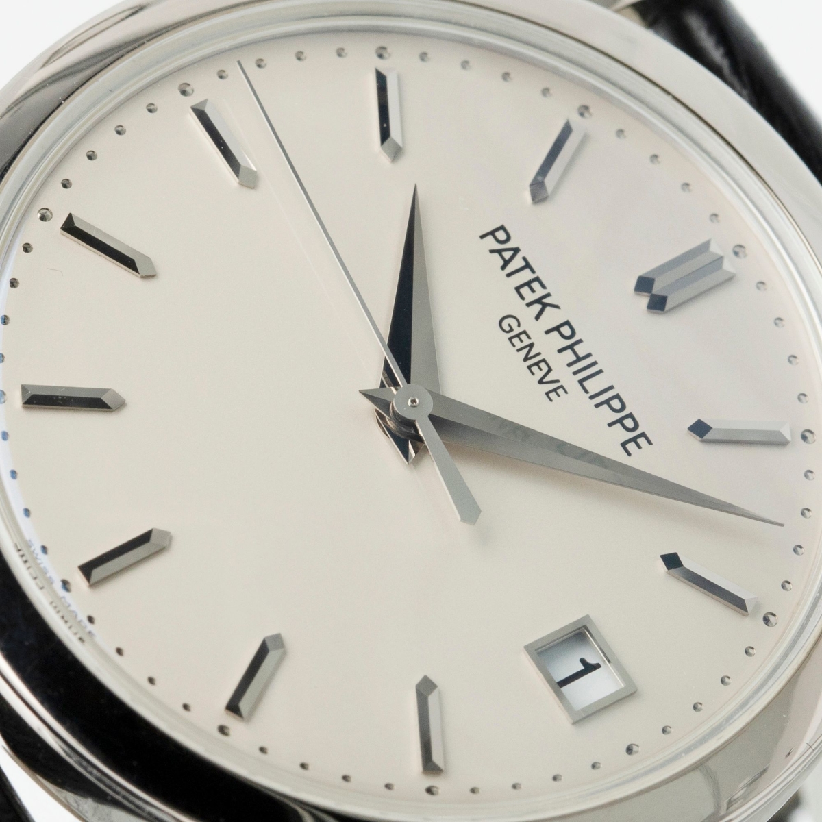 Calatrava 38 White Gold Silver Dial