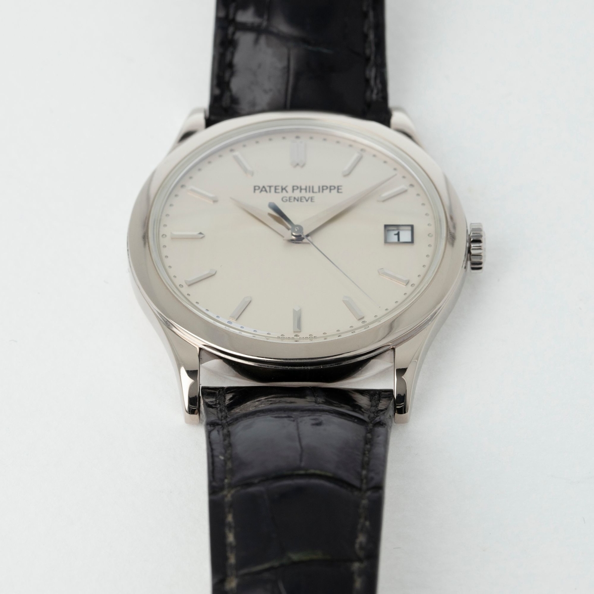 Calatrava 38 White Gold Silver Dial