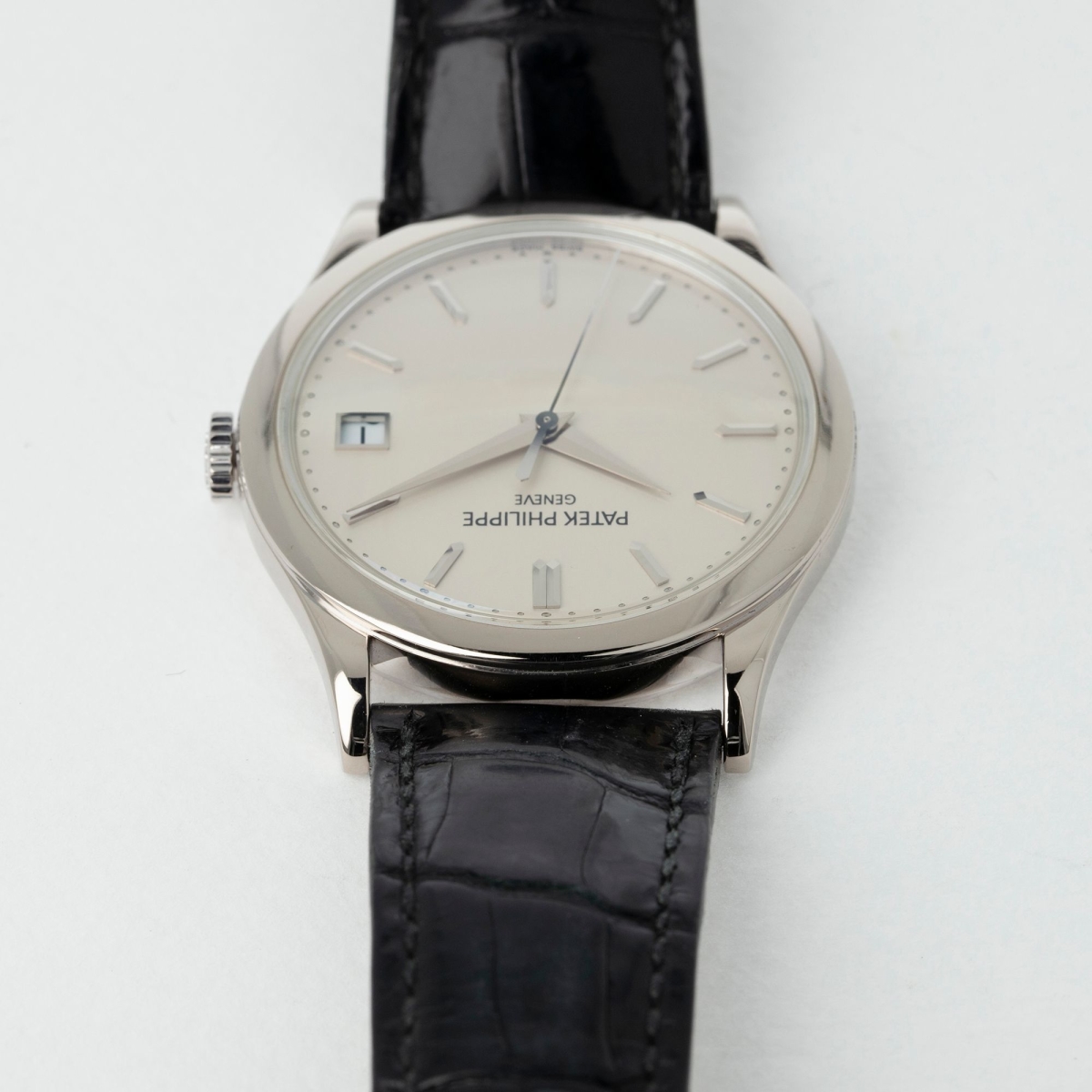 Calatrava 38 White Gold Silver Dial