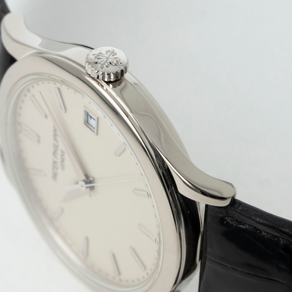 Calatrava 38 White Gold Silver Dial