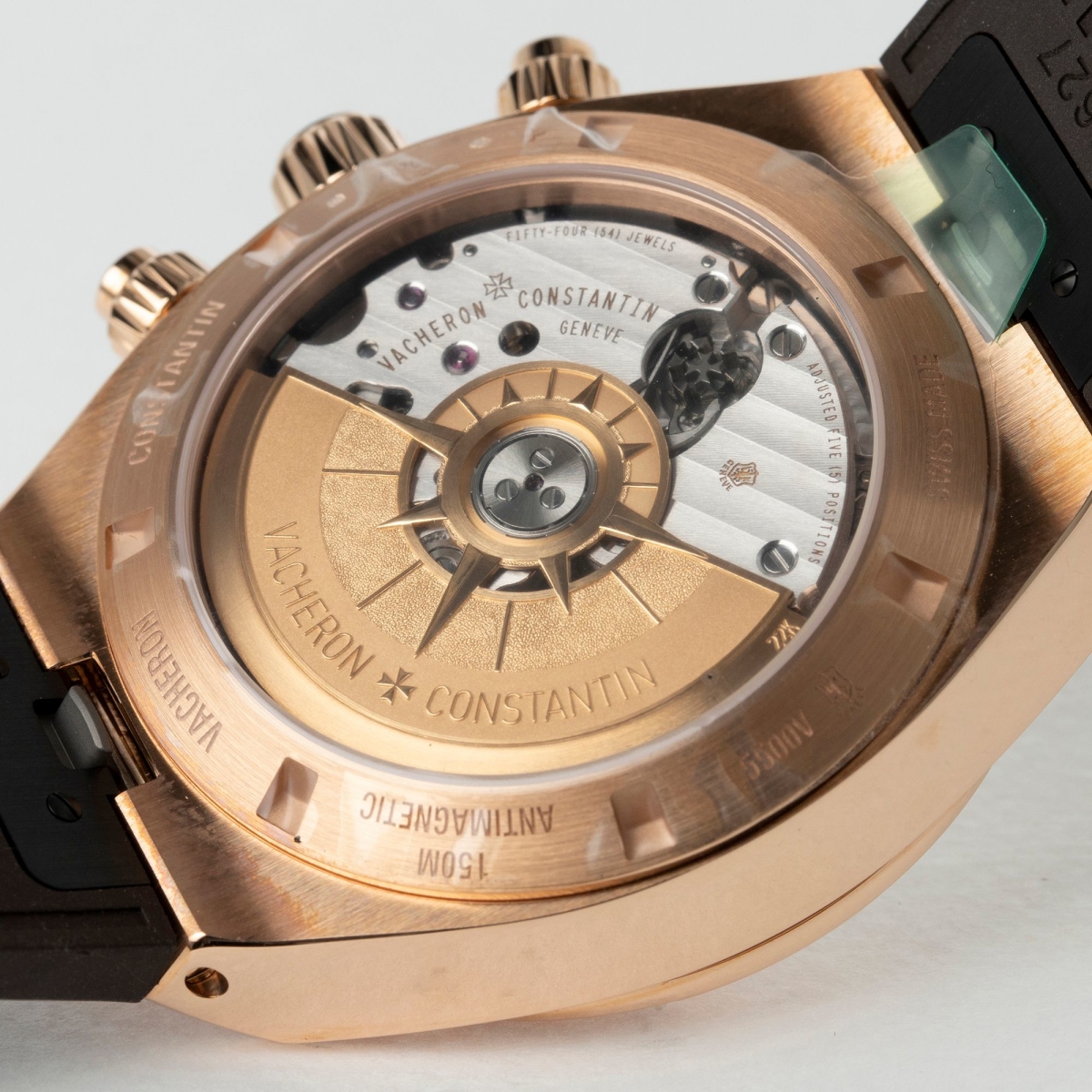 Overseas 41 Chronograph Rose Gold Silver Dial