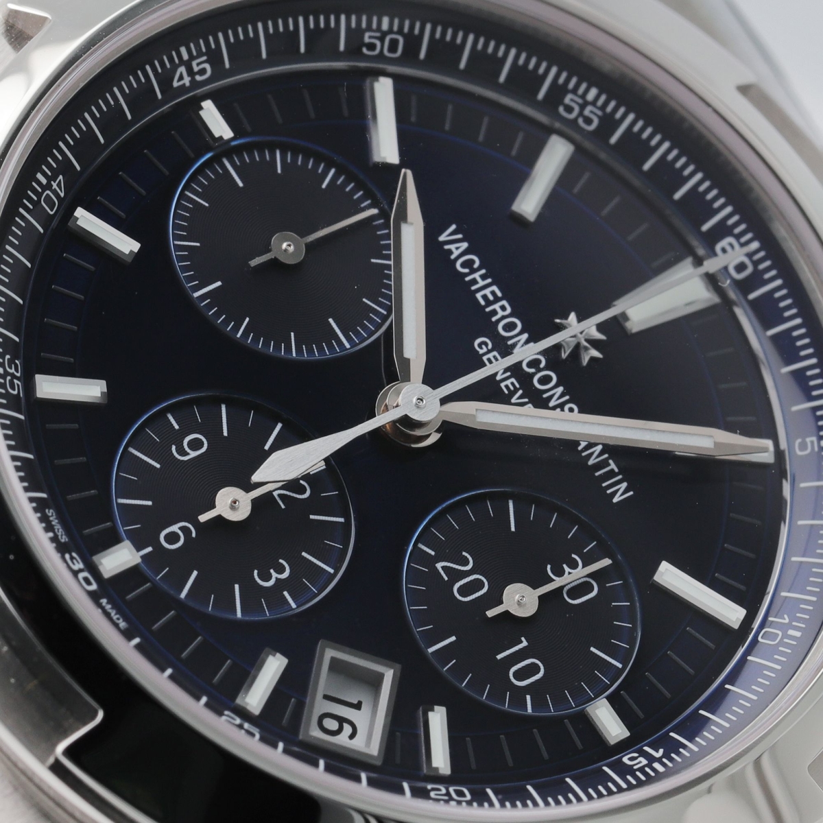 Overseas Chronograph Stainless Steel Blue Dial