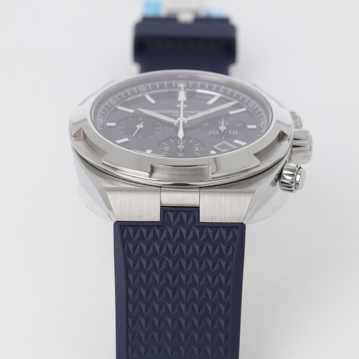 Overseas Chronograph Stainless Steel Blue Dial