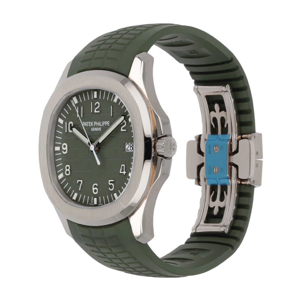 Aquanaut White Gold Green dial