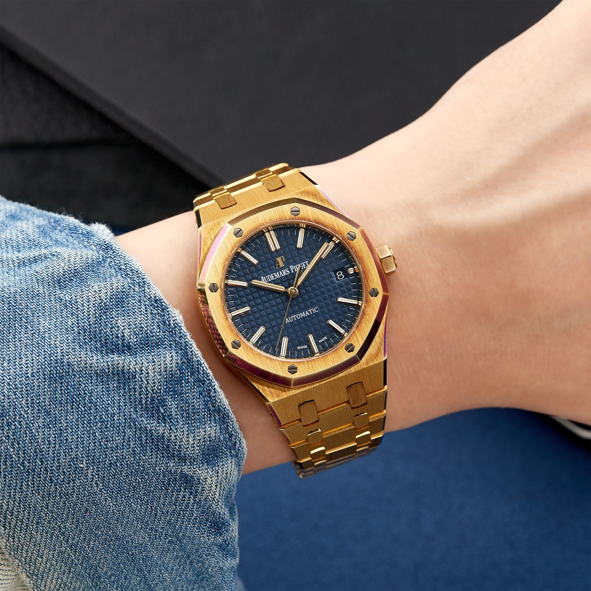 Royal Oak Selfwinding Yellow Gold Blue Dial